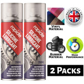 2X Rapide Silicone Lubricant 250ml Spray Paint